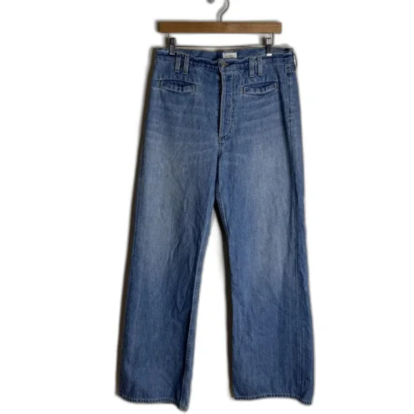 Citizens of Humanity Jeans Womens 28 Gaucho starsign Wide Leg Made USA Denim - Picture 2 of 16